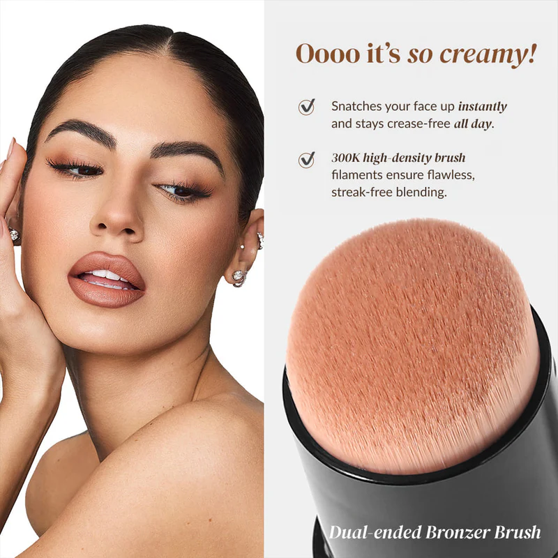 Applying Cream Contour Stick for Beginners: Brush Application Tips